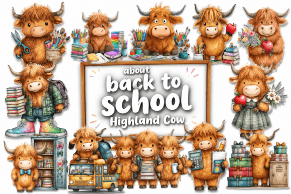 Back to School Highland Cow: A Strategic Asset for Creative Brands and Educators