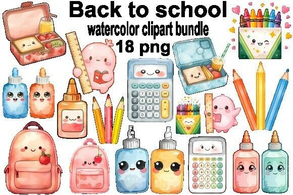 Back to School Kawaii Watercolor: Adding Charm to Your Creative Projects