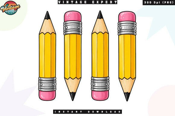 Back to School Pencil Clipart PNG for Creative Projects