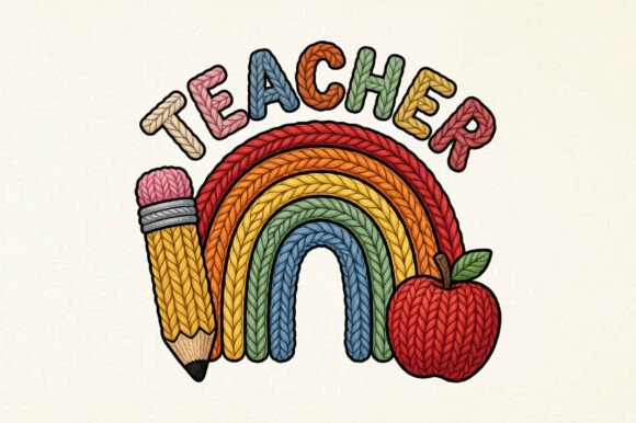 Back to School Teacher Rainbow PNG: Elevating Classroom Creativity with Digital Craft