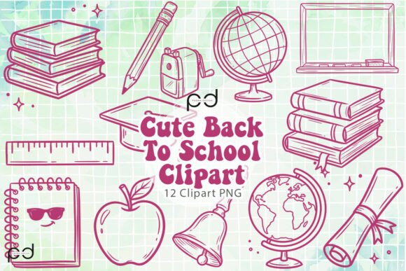 Cute Back to School Clipart Graphics