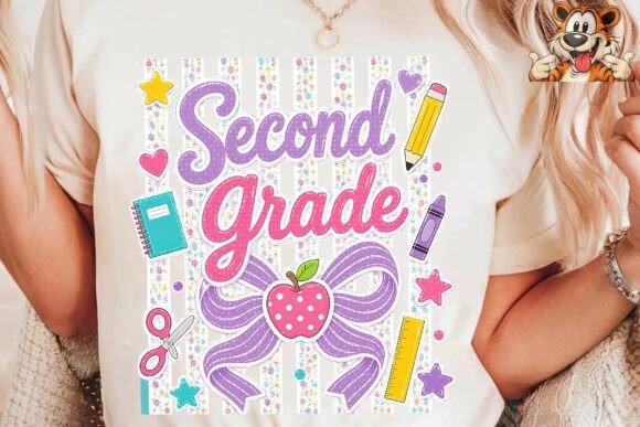 Second Grade Back to School PNG Clipart: A Creative Tool for Teachers, Parents, and Makers