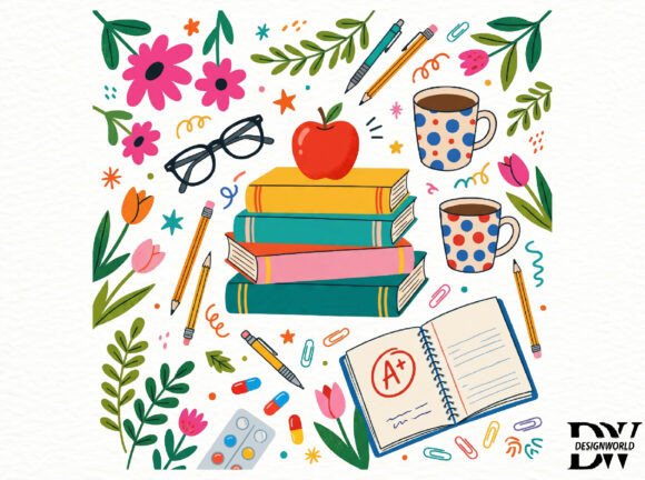 Unlocking Creativity with Floral Teacher Png and Back to School Png Designs