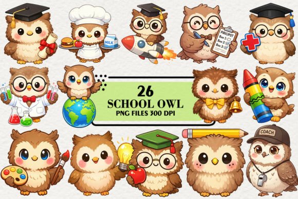 Unlocking Creativity with the Kawaii Owl Back to School Clipart Bundle