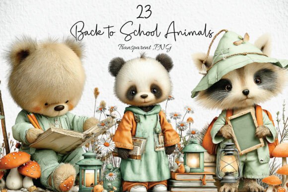 Whimsical Back to School Animals Clipart: A Creative Resource for Educators and Designers